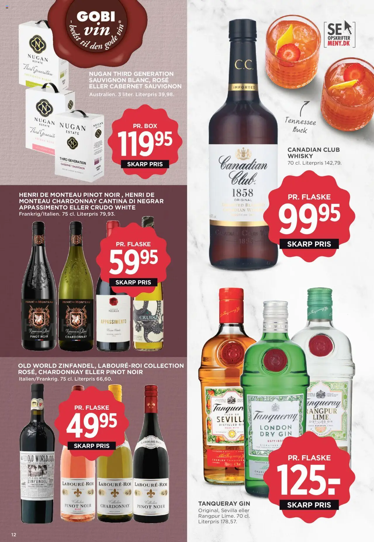 Meny Tilbudsavis gyldig fra 04.07.2025 | Side: 19 | Produkter: Vin, Gin, Whisky, Lime