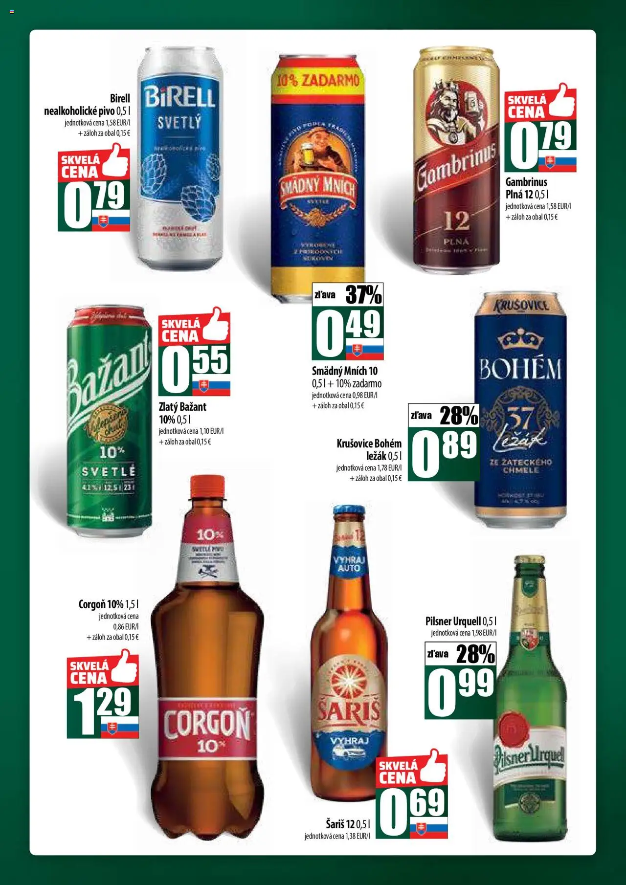 COOP Jednota široká ponuka │ platný od 24.07.2025 | Strana: 47 | Produkty: Krušovice, Šariš, Smädný Mních, Corgoň