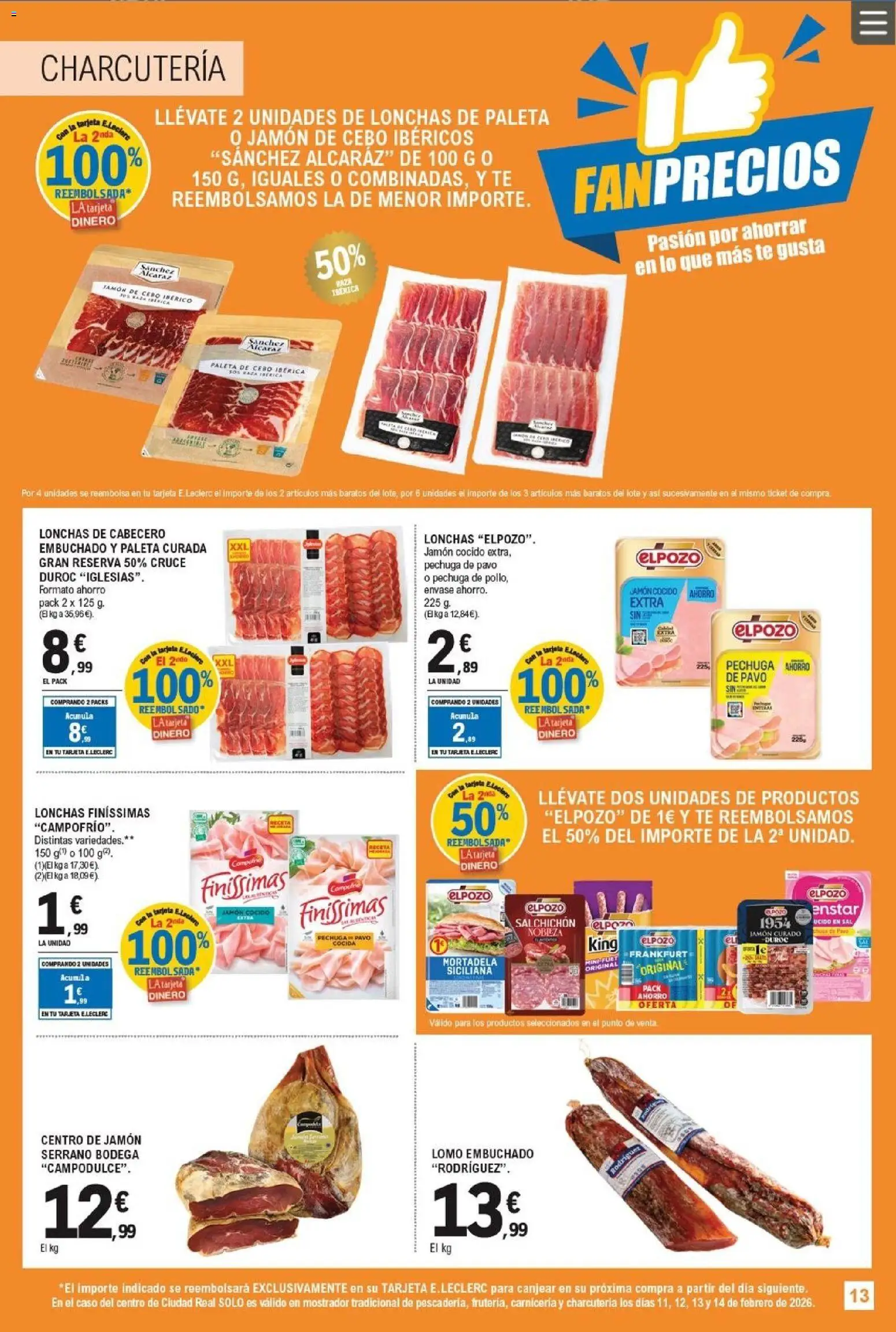E.Leclerc - Fan precios │ válido desde el 11.02.2026 | Página: 13