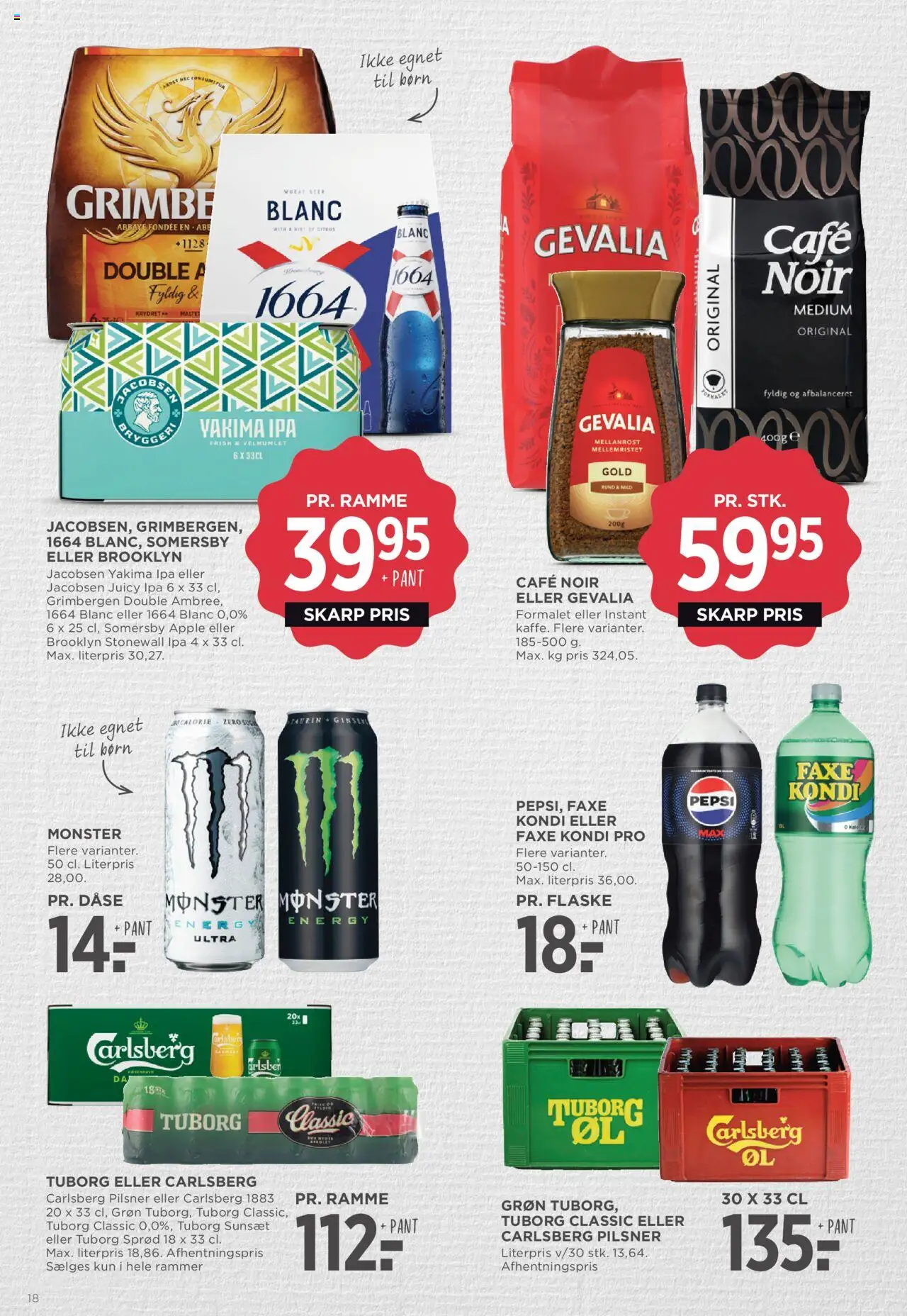Meny tilbudsavis – gyldig fra 10.10.2025 | Side: 33 | Produkter: Rammer, Faxe Kondi, Pepsi