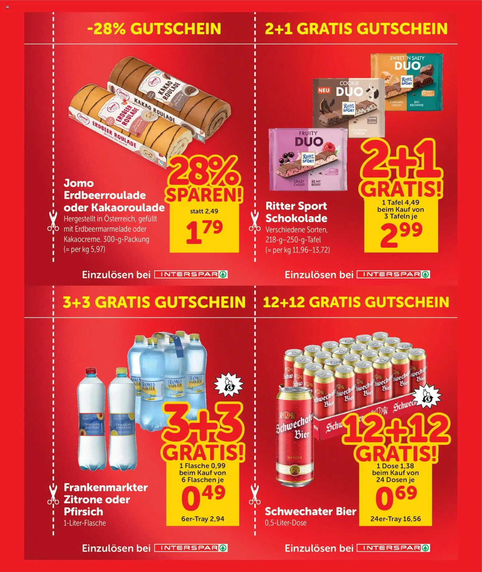 Interspar - Österreich Gutscheinheft gültig ab 29.01.2026 | Seite: 7 | Produkte: Zitrone, Pfirsich, Schokolade, Bier