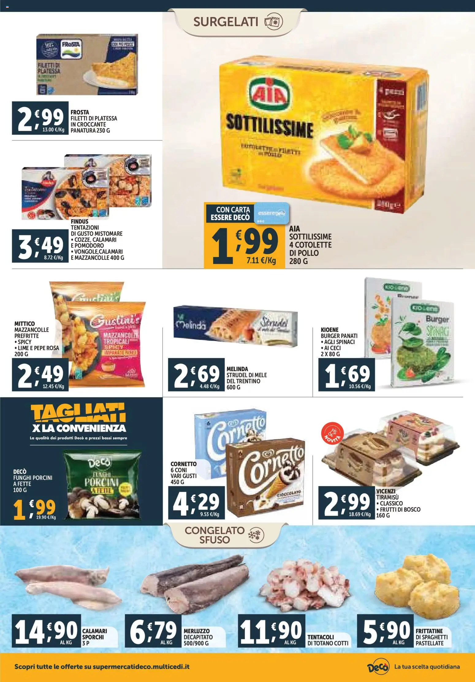 Volantino Decò del 07.11.2025 | Pagina: 10 | Prodotti: Pollo, Mele, Merluzzo, Mazzancolle