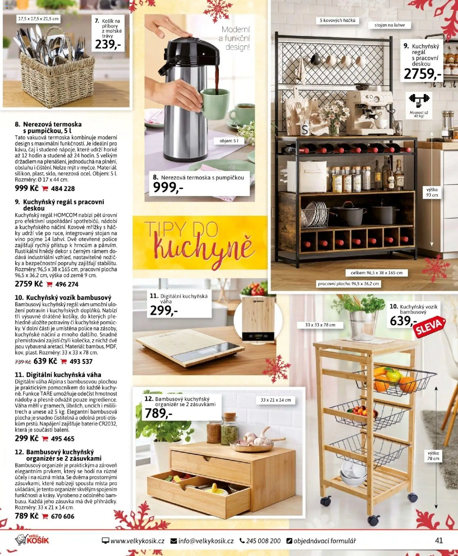 Velký Košík katalog prosinec 2025 od 01.12.2025 | Strana: 41 | Produkty: Čaj, Váha, Police, Baterie