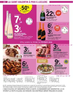 E.Leclerc - Prévisualisation de AOP(5) CHAMPAGNE BRUT "DEMOISELLE EO", 75 cl. Le L: 30,03 €. Existe aussi: Rosé ou demi-sec. valide à partir de 10.02.2026 | Page: 24