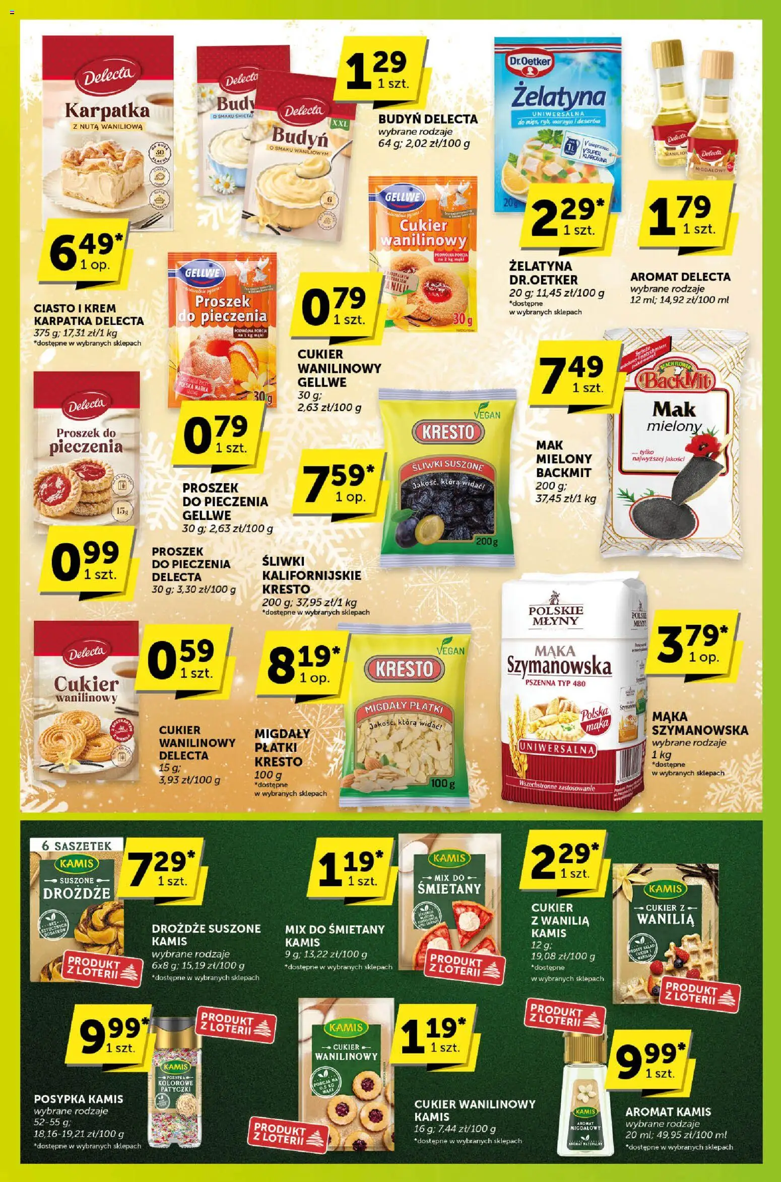 Groszek Gazetka - Sprawdź, co więcej od 11.12.2025 | Strona: 7 | Produkty: Migdały płatki, Śliwki, Śliwki suszone, Krem