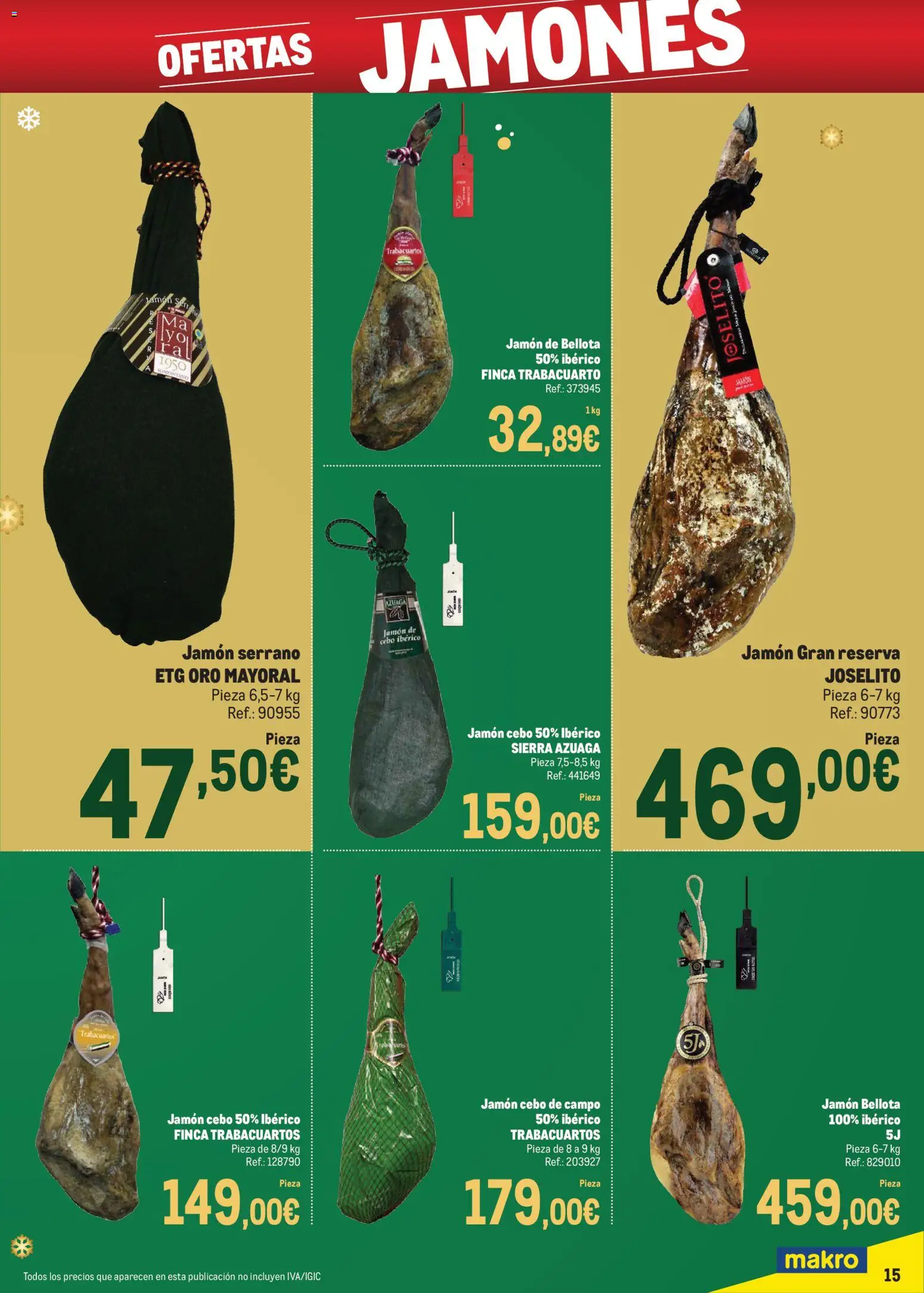 Makro - Precios Especial Sur 2 │ válido desde el 09.12.2025 | Página: 15 | Productos: Jamón serrano, Jamón