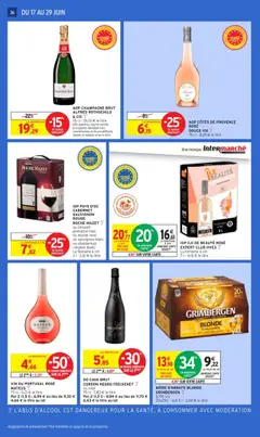  | Page: 36 | Produits: Champagne brut, Vin, Bière, Freixenet