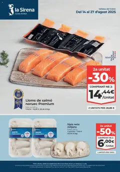 Vista previa La Sirena - Cataluña válido desde el 14.08.2025