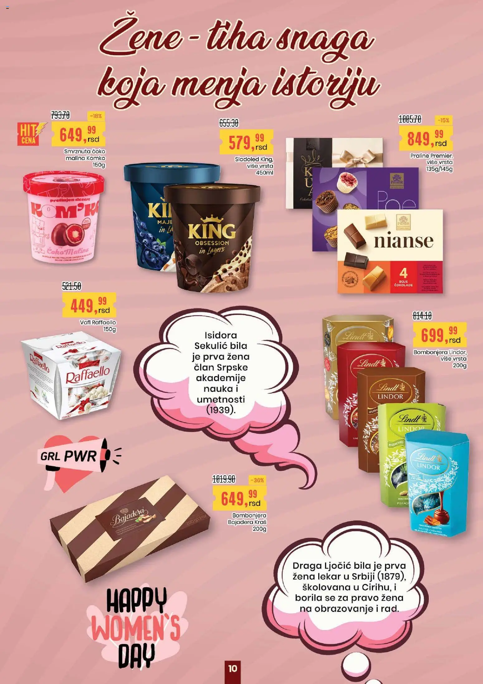 Aroma Market katalog - važi od 05.03.2026 | Strana: 10 | Proizvode: Raffaello, Bombonjera, Praline, Malina
