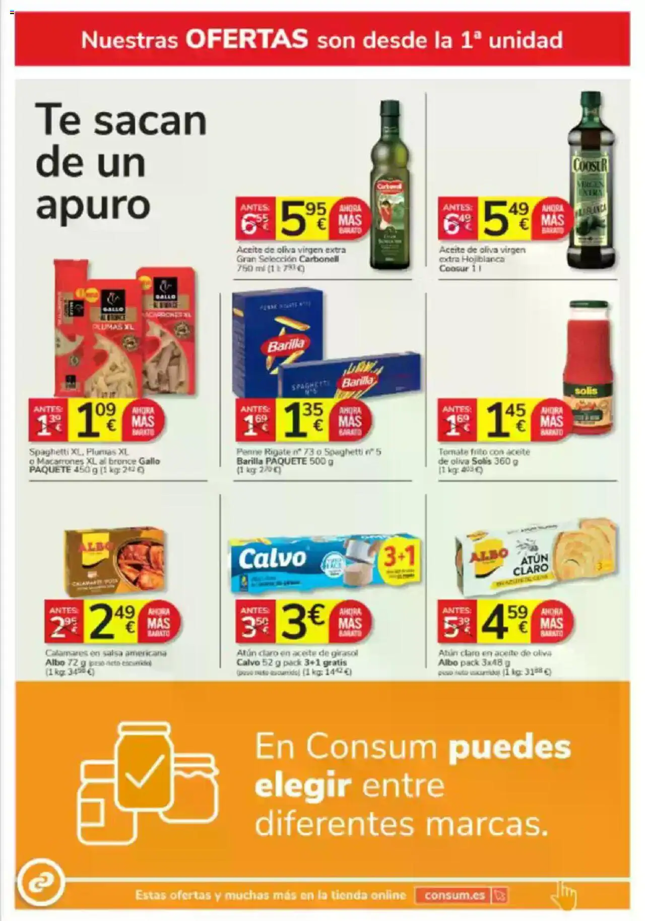 Consum folleto │ válido desde el 29.05.2025 | Página: 10 | Productos: Aceite, Pasta, Aceite de oliva, Peso