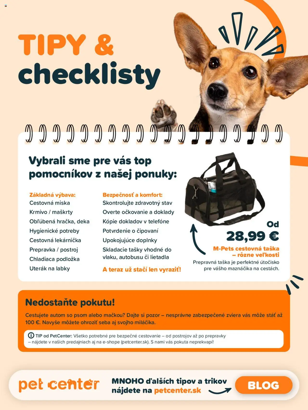 PetCenter leták │ platný od 01.08.2025 | Strana: 10 | Produkty: Uterák, Cestovná taška, Taška