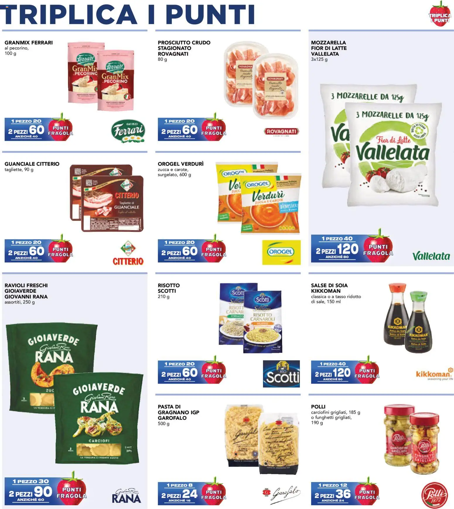 Volantino Esselunga S del 29.01.2026 | Pagina: 2 | Prodotti: Mozzarella, Latte, Pasta, Carciofi