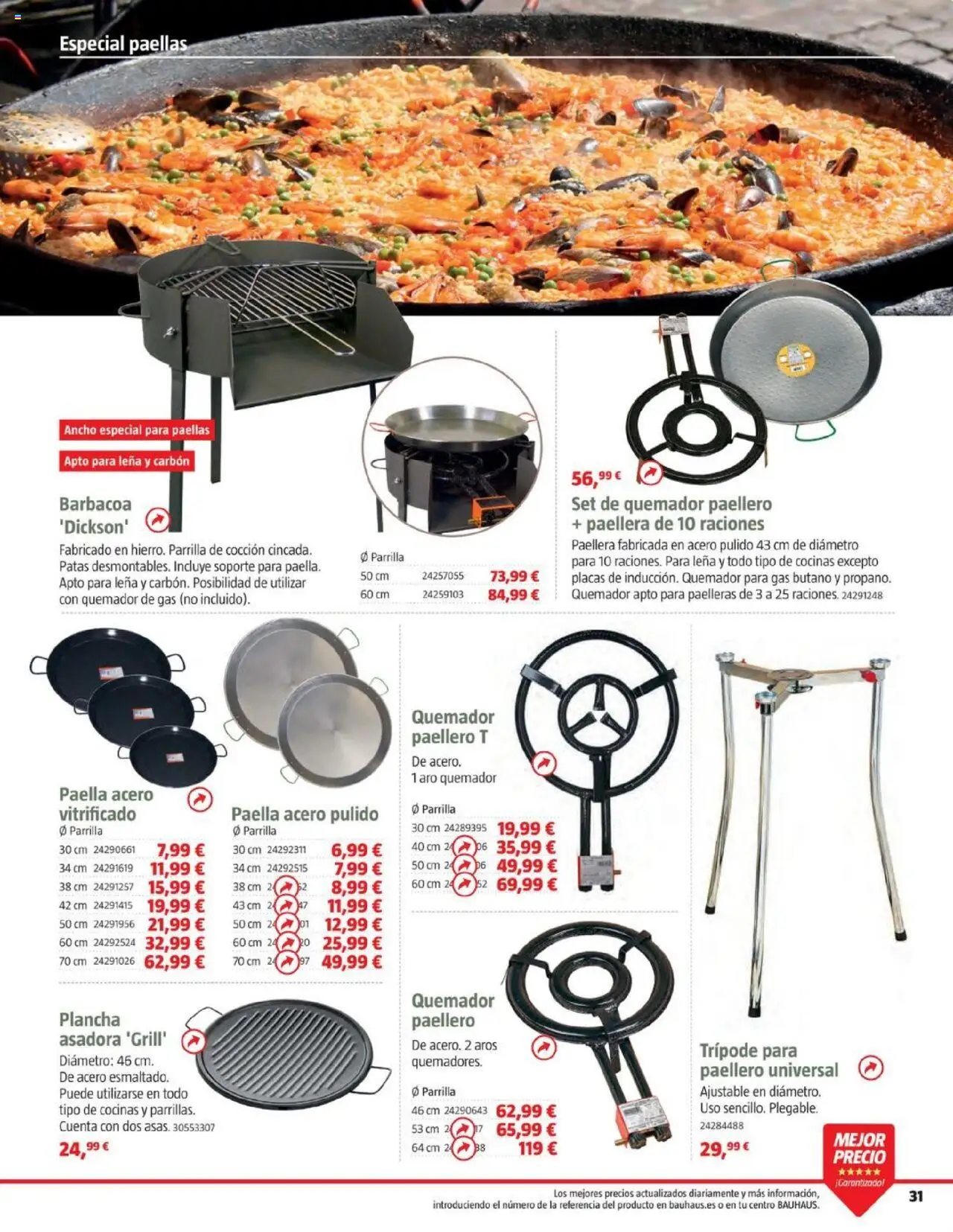 Bauhaus - Camping │ válido desde el 19.05.2025 | Página: 31 | Productos: Barbacoa, Quemador, Parrilla, Plancha