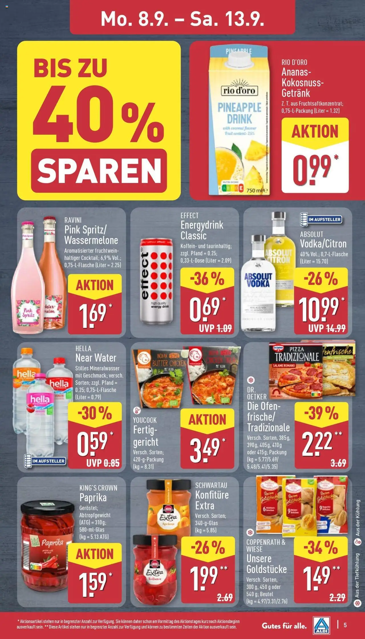 Aldi Prospekt Hildburghausen – gültig ab 07.09.2025 | Seite: 9 | Produkte: Ofen, Butter, Ananas, Hella