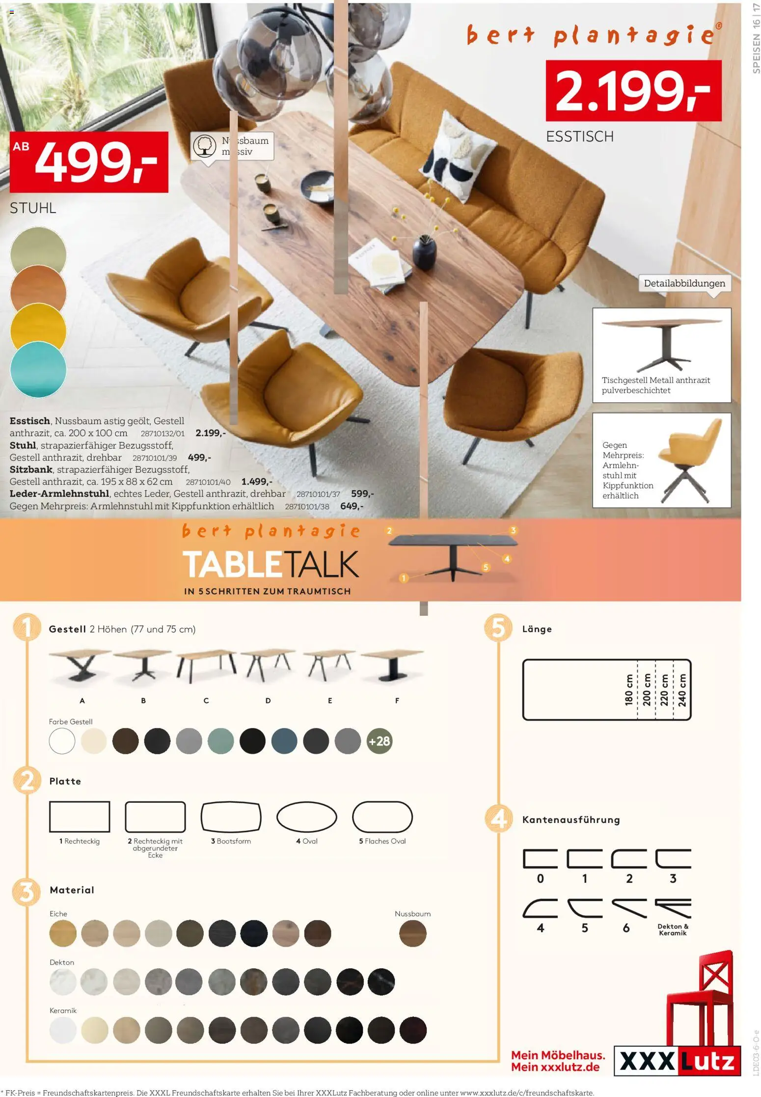 XXXL Lutz Speisen Spezial – gültig ab 22.02.2026 | Seite: 17 | Produkte: Esstisch, Stuhl
