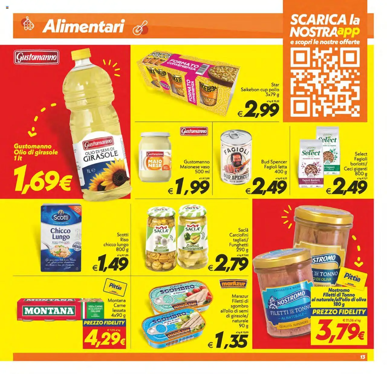 Volantino SuperConveniente del 14.10.2025 | Pagina: 13 | Prodotti: Maionese, Tonno, Olio di girasole, Sgombro