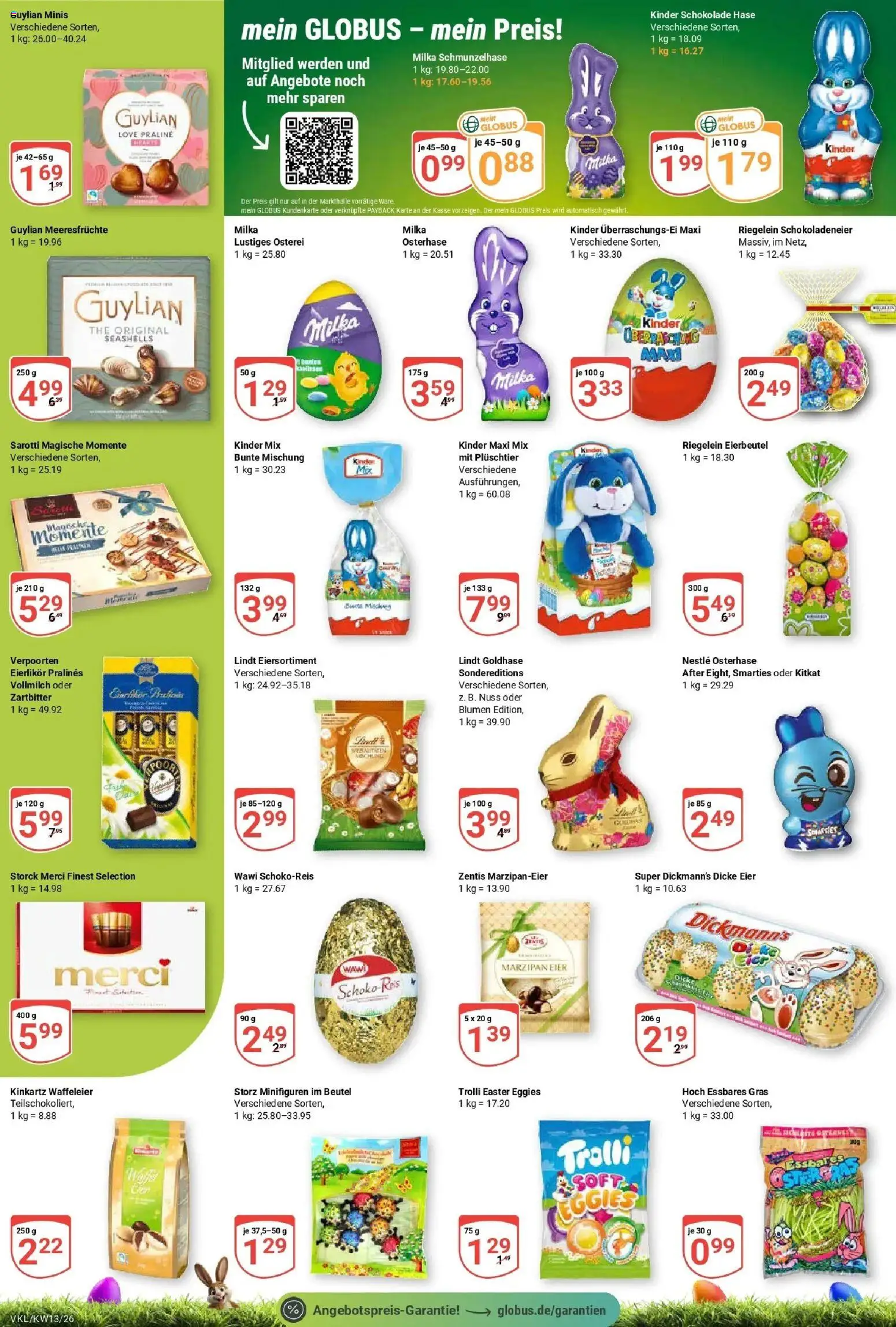 Globus prospekt Völklingen	 – gültig ab 23.03.2026 | Seite: 9 | Produkte: Merci, Eier, Schokolade, Smarties