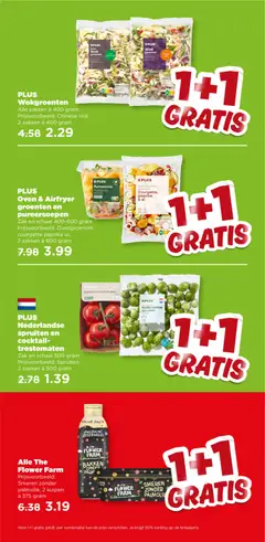 PLUS Oven & Airfryer groenten en pureersoepen, Zak en schaal 400-600 gram Prijsvoorbeeld: Ovengroenten courgette paprika ui, 2 zakken à 600 gram - Voorbeeld van een folder van Plus, geldig van 28.01.2026 | Pagina: 5 | Producten: Pompoen, Ui, Zak, Oven