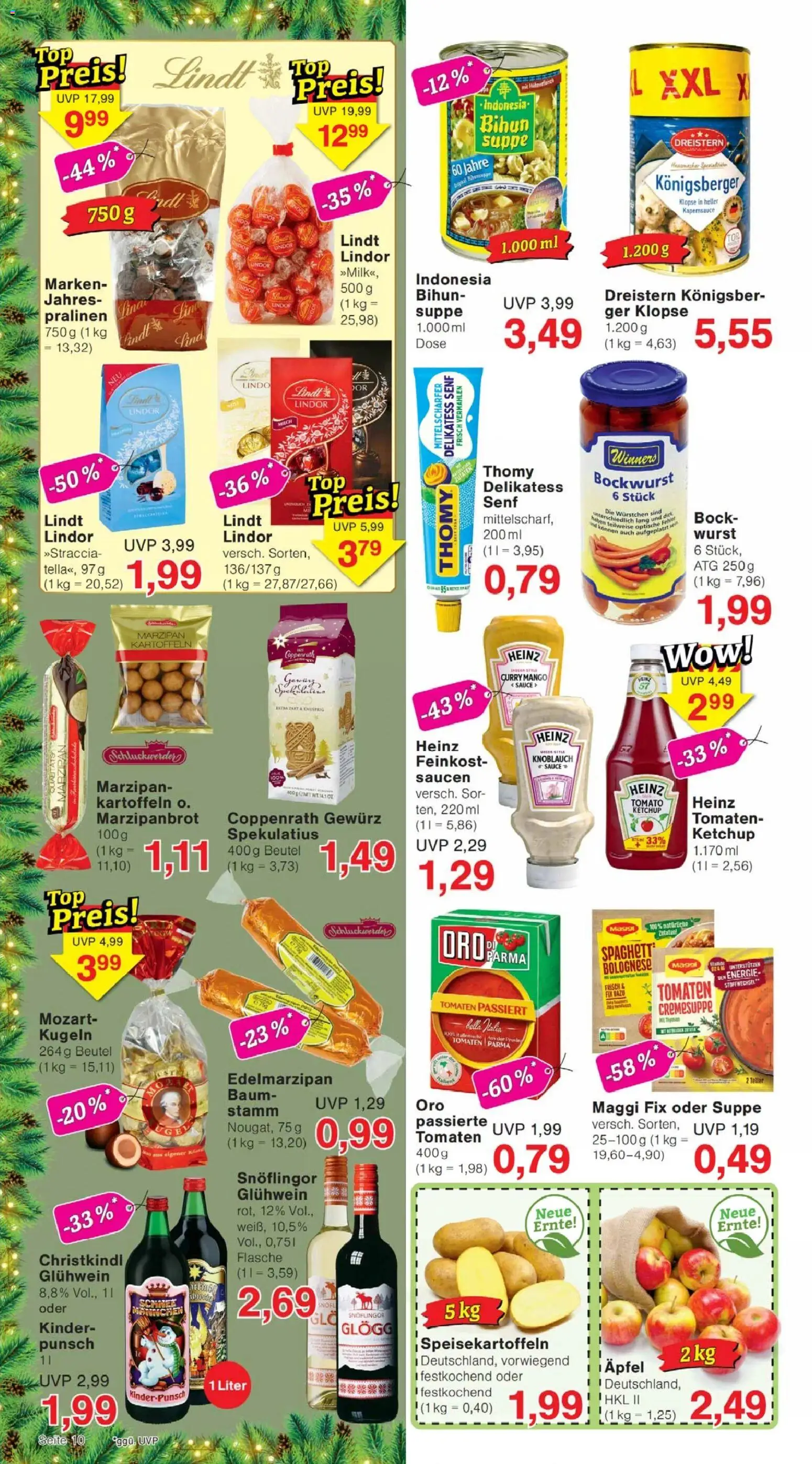 Jawoll Prospekt – gültig ab 22.12.2025 | Seite: 10 | Produkte: Bockwurst, Mango, Knoblauch, Lindt