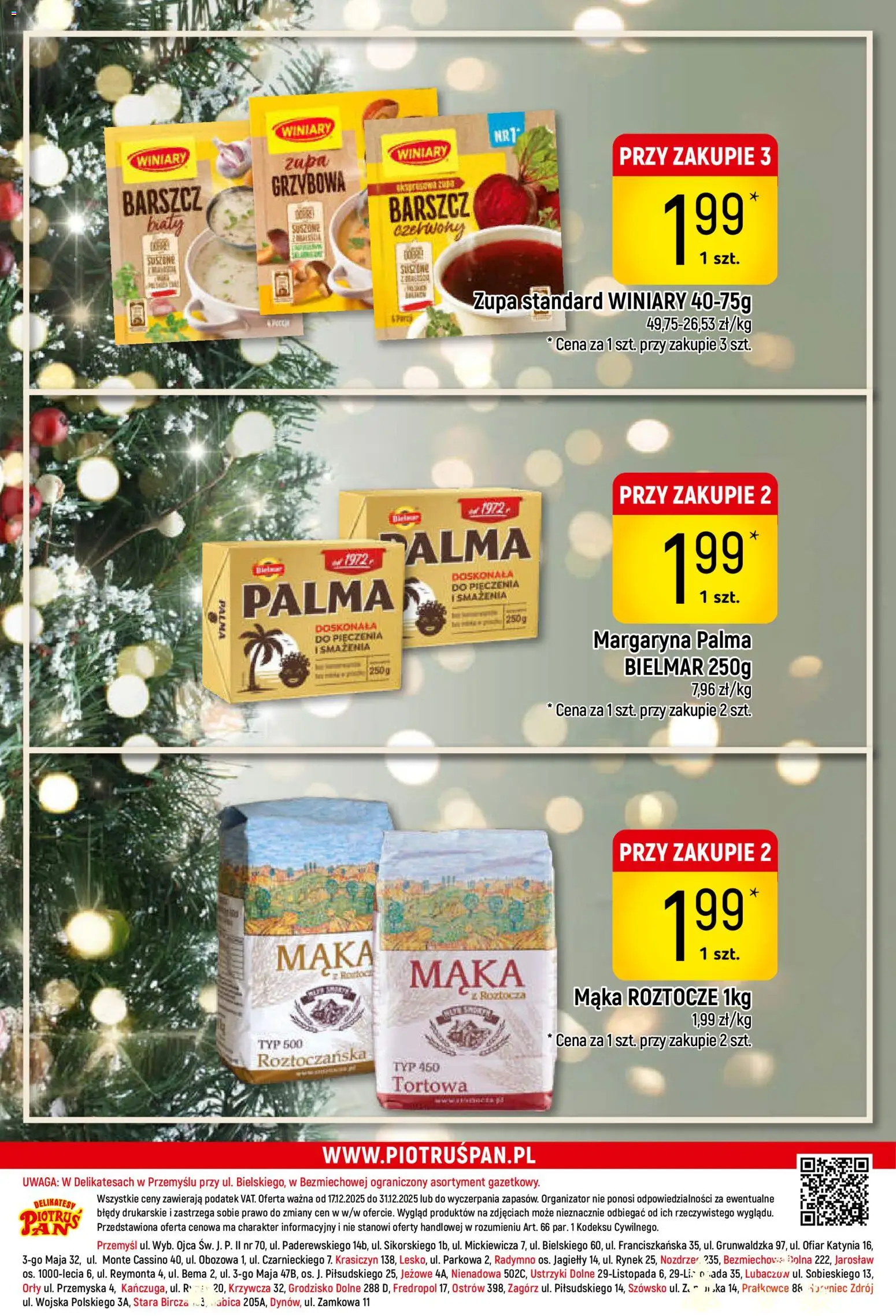 Piotruś Pan Gazetka od 17.12.2025 | Strona: 32 | Produkty: Barszcz, Delikatesy, Margaryna, Zupa
