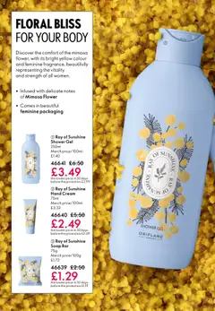 Preview of Oriflame - Offers valid from 22.10.2025 | Page: 110 | Products: Hand cream, Soap, Shower gel, Cream