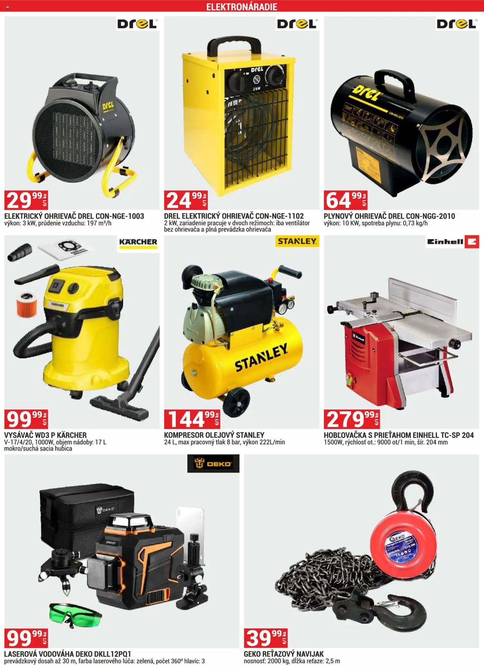 Nové Merkury Market akcie – leták je platný od 02.01.2026 | Strana: 24 | Produkty: Kompresor, Ventilátor, Ohrievač, Elektrický ohrievač