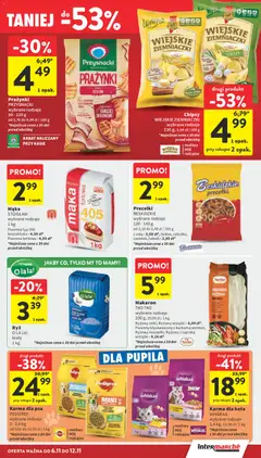 Pogląd oferty "Intermarche Gazetka" - ważna od 06.11.2025 | Strona: 31 | Produkty: Chipsy, Tapioka, Bekon, Karma dla kota