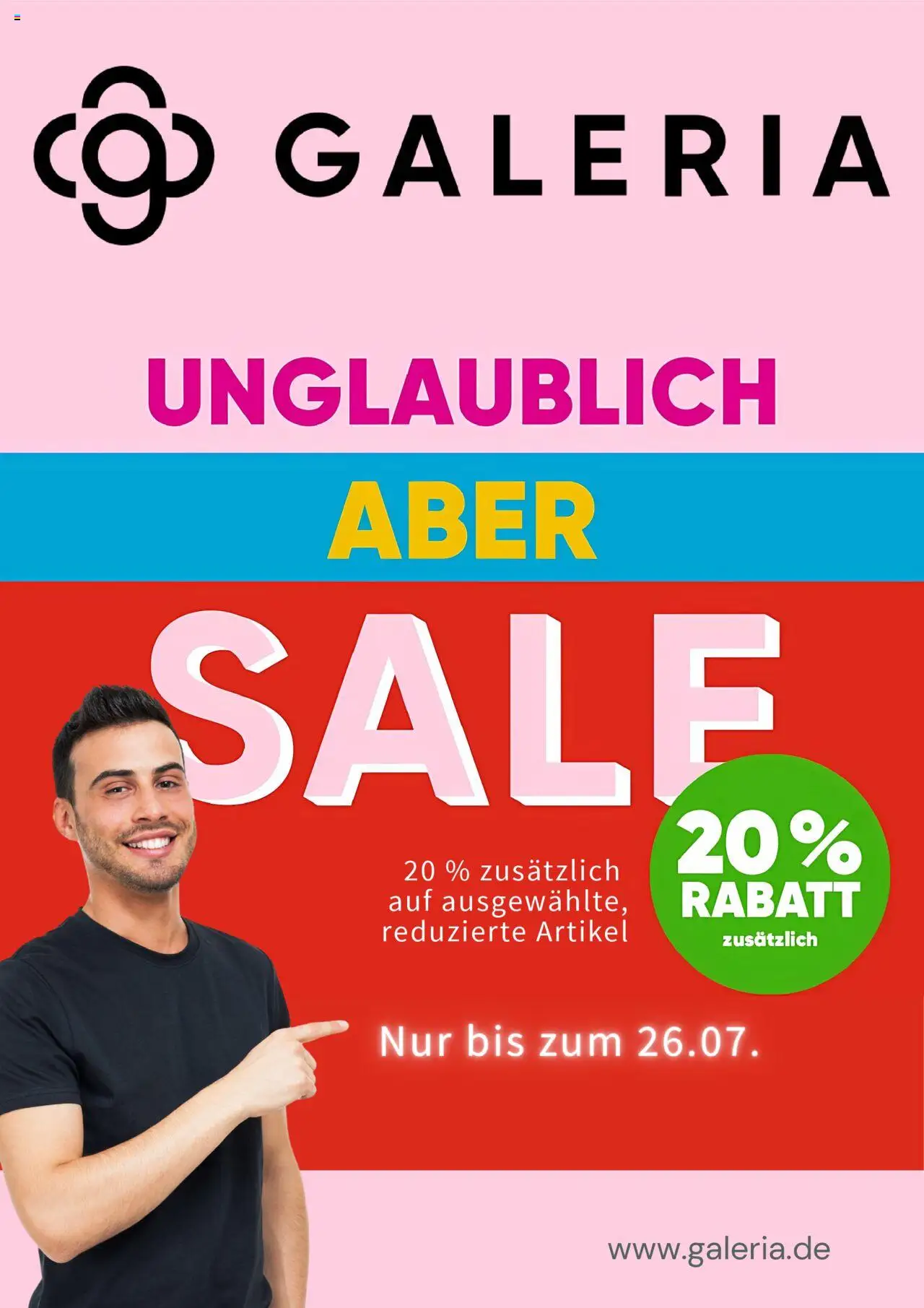Galeria Karstadt Kaufhof Prospekt 	 - gültig ab dem 17.07.2025 | Seite: 1