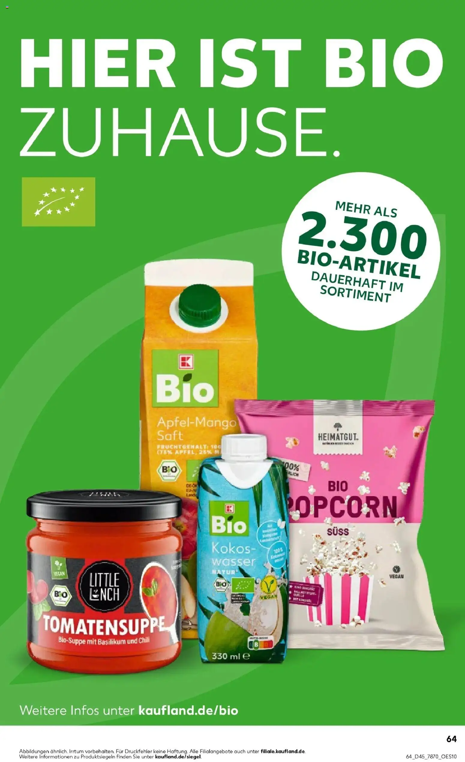 Kaufland prospekt Geislingen An Der Steige	 – gültig ab 10.11.2025 | Seite: 64 | Produkte: Äpfel, Wasser, Saft, Fruchtsaft