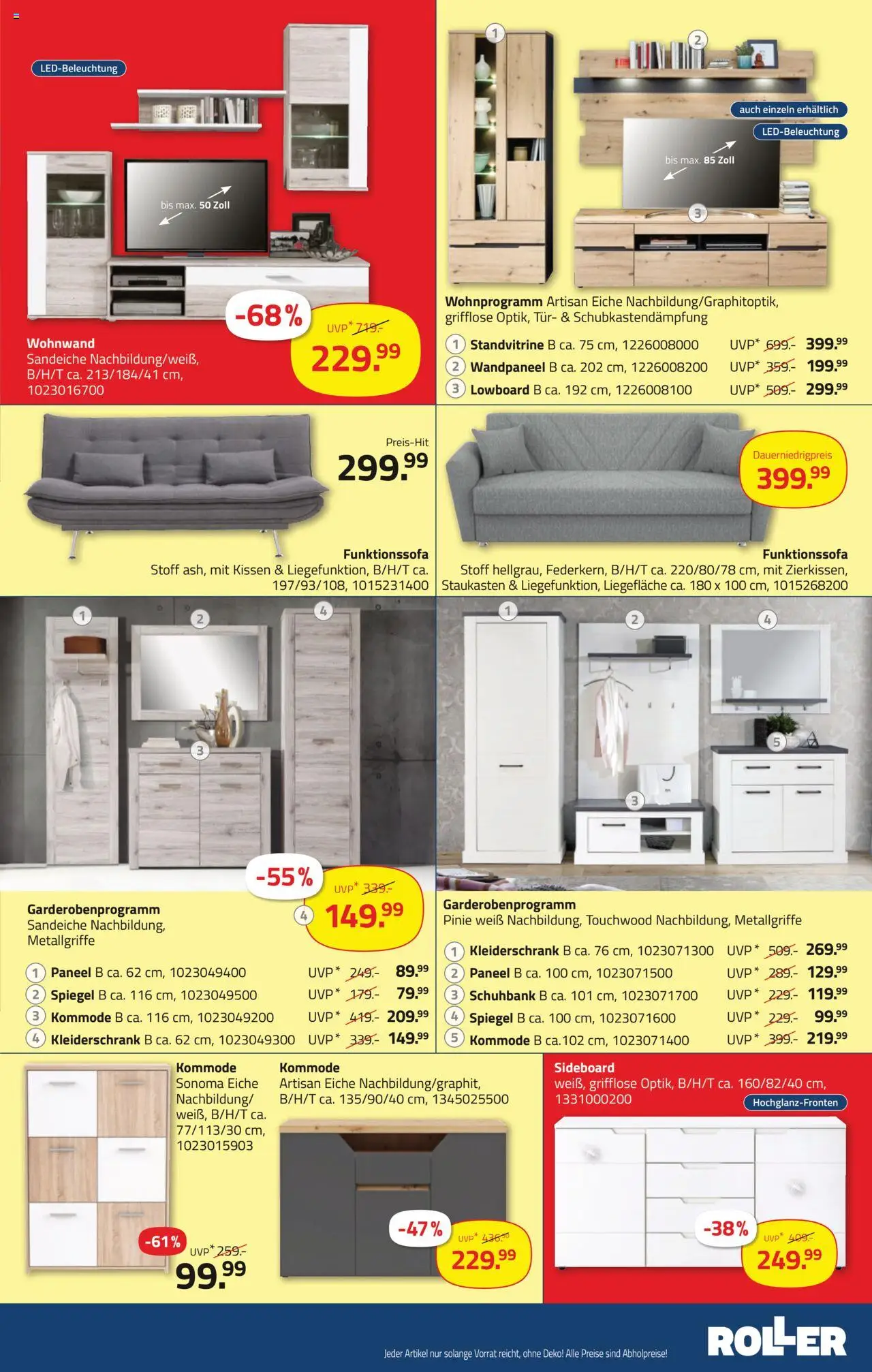 Roller Prospekt 	 - gültig ab dem 17.08.2025 | Seite: 11 | Produkte: Sideboard, Spiegel, Tür, Schuhbank