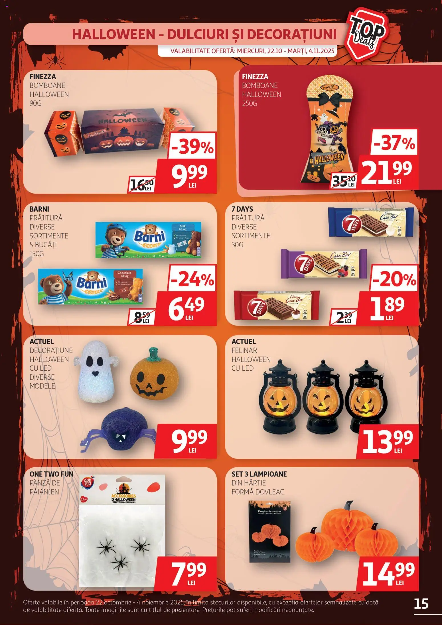 Noul catalog Auchan – valabil de la 22.10.2025 | Pagină: 15 | Produse: Babak, Felinar, Prăjitură, Bomboane