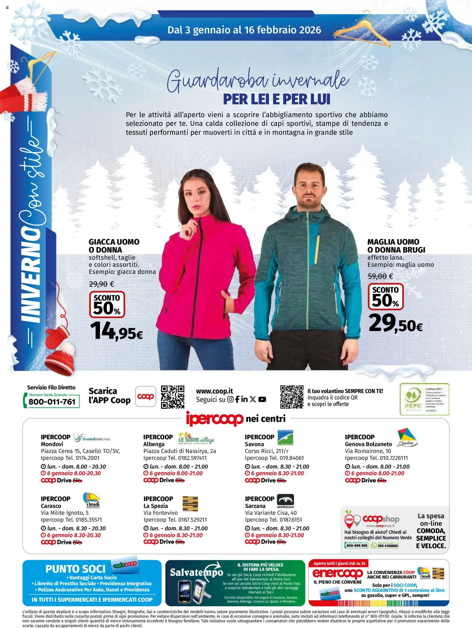 Volantino Ipercoop del 03.01.2026 | Pagina: 8 | Prodotti: Guardaroba, Tè, Giacca