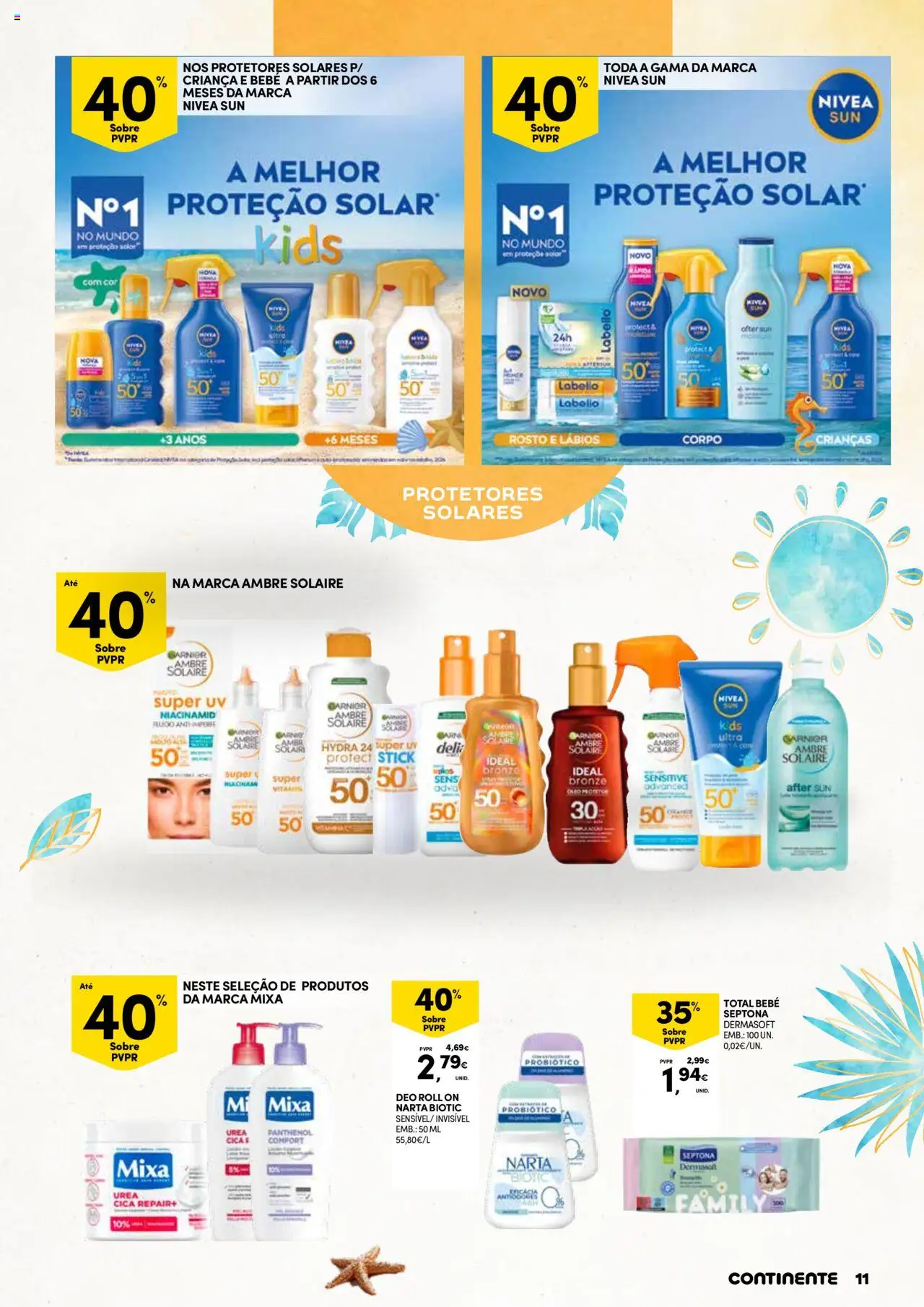 Continente - Verão │ válido de 17.06.2025 | Página: 11 | Produtos: Cabo, Desodorizante