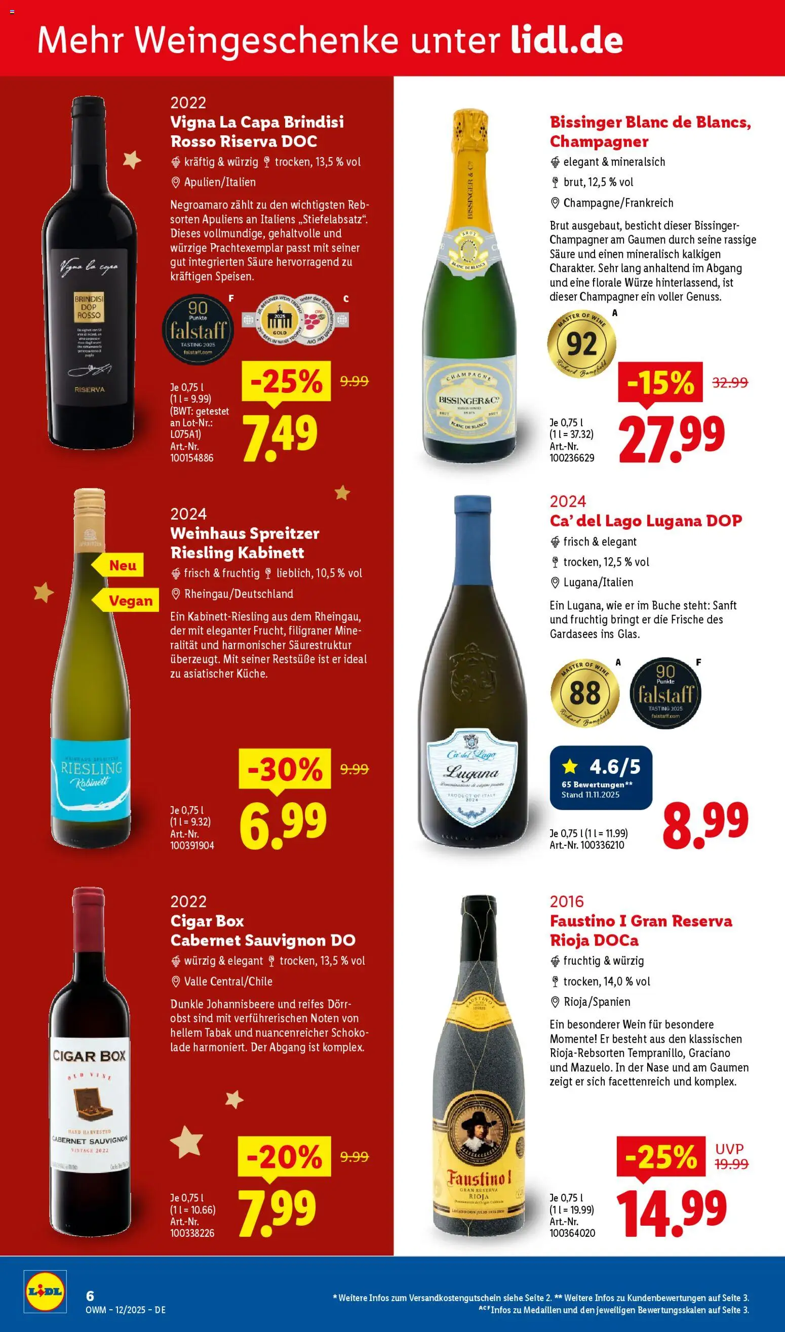 Lidl - Prospekt – gültig ab 01.12.2025 | Seite: 6 | Produkte: Box, Obst, Wein