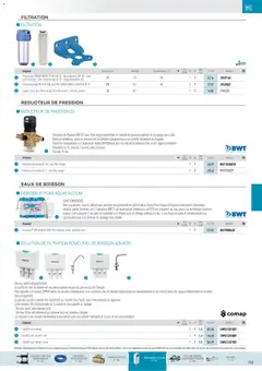 Rexel - Prévisualisation de Rexel  Chauffage Hydraulique, PAC Air-Eau, Plomberie et Sanitaire valide à partir de 01.12.2025 | Page: 108 | Produits: Filtre, Support mural, Robinet, Cartouche