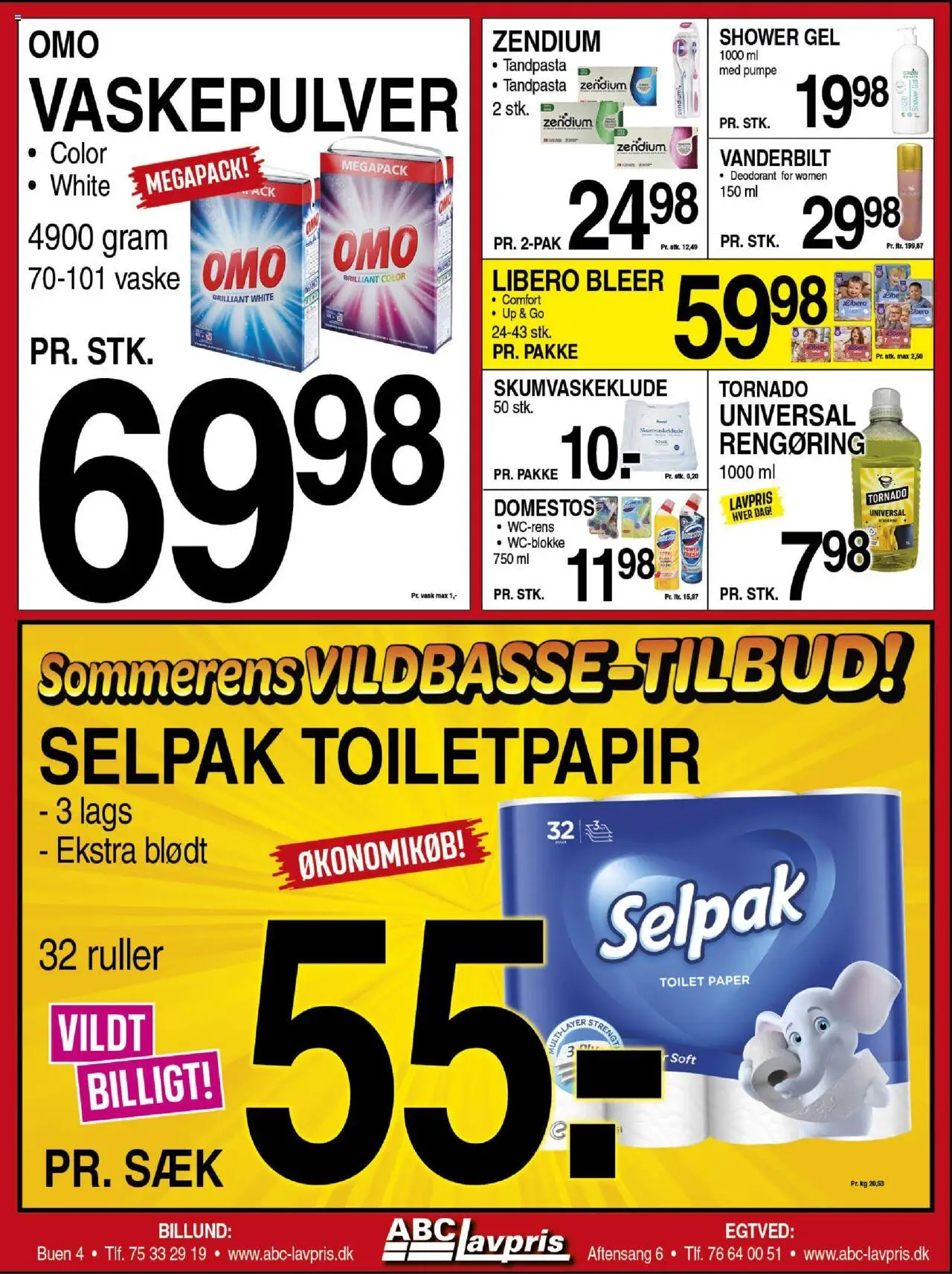 Abc Lavpris Tilbudsavis gyldig fra 01.08.2025 | Side: 8 | Produkter: Deodorant, Tandpasta, Vaskepulver, Toilet