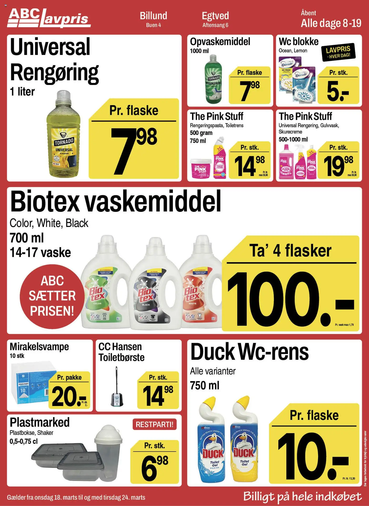 Abc Lavpris tilbudsavis – gyldig fra 18.03.2026 | Side: 11 | Produkter: Opvaskemiddel, Toilet