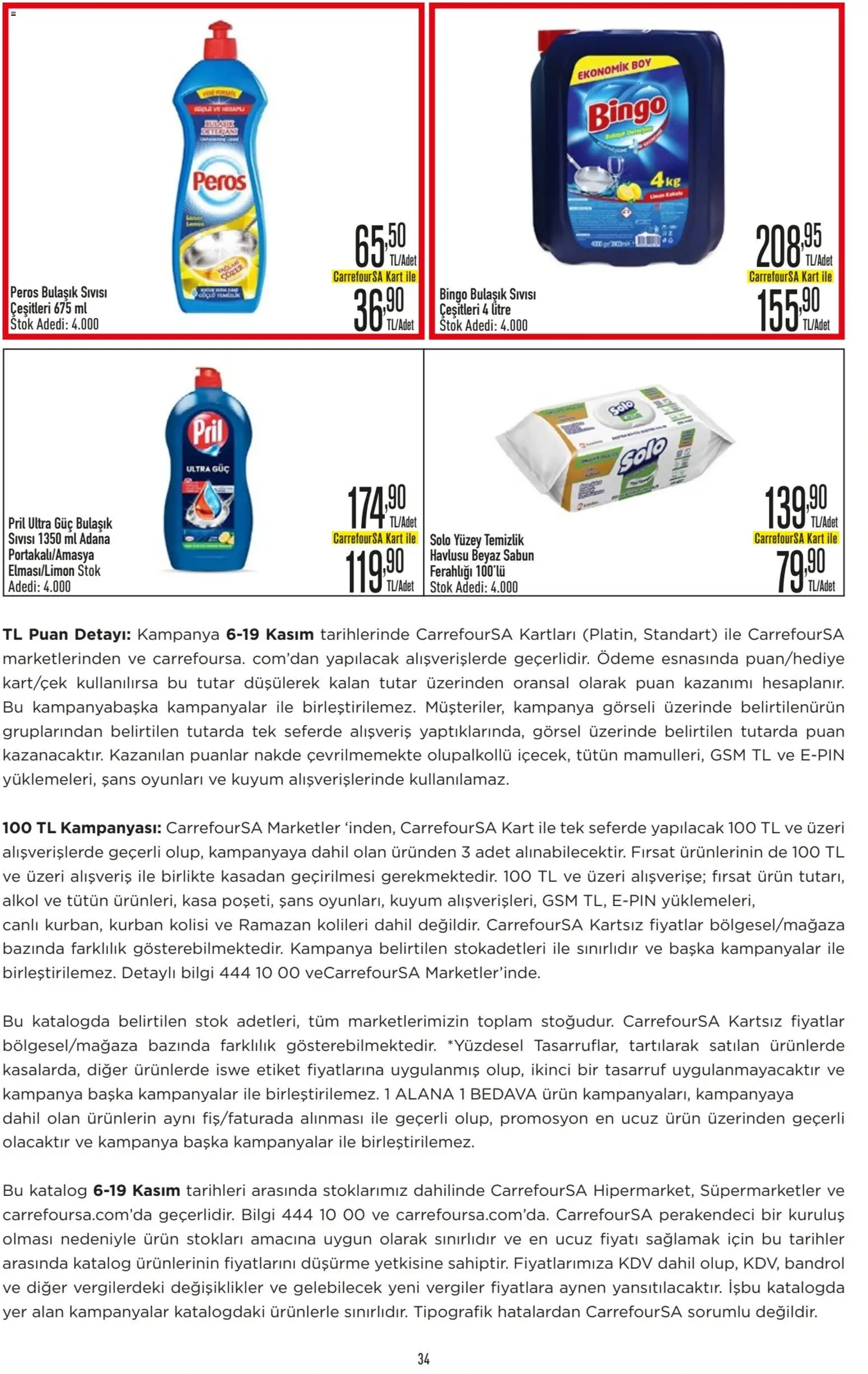 CarrefourSA Katalog - 06.11.2025 tarihinden itibaren geçerlidir | Sayfa: 34 | Ürünler: Sabun, Limon, Kasa