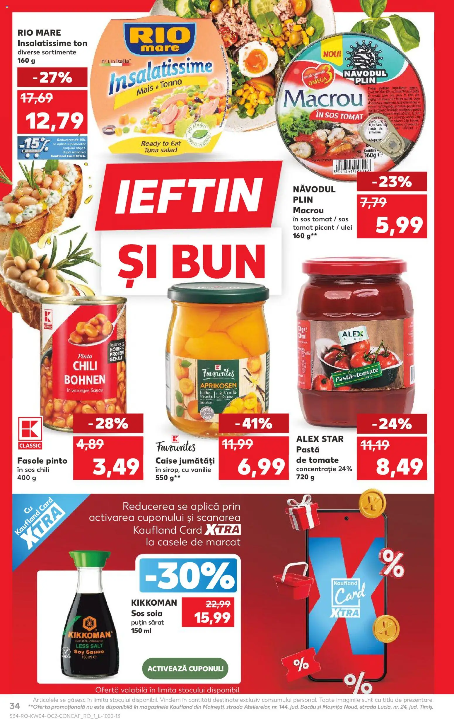Noul catalog Kaufland – valabil de la 21.01.2026 | Pagină: 34 | Produse: Chaussures de ski, Ulei, Pastă de tomate, Sos
