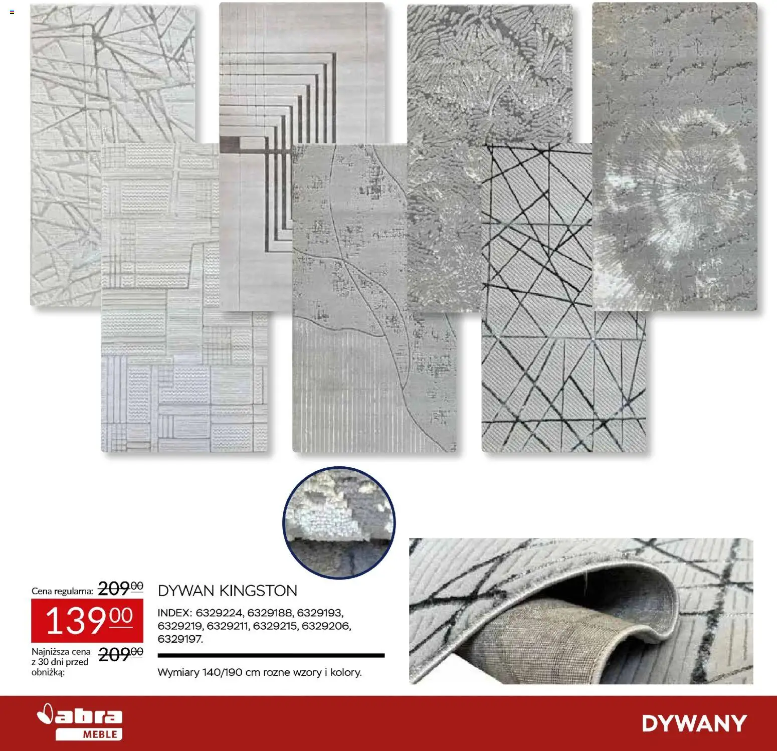 Abra meble Gazetka od 20.11.2025 | Strona: 6 | Produkty: Dywan, Dywany