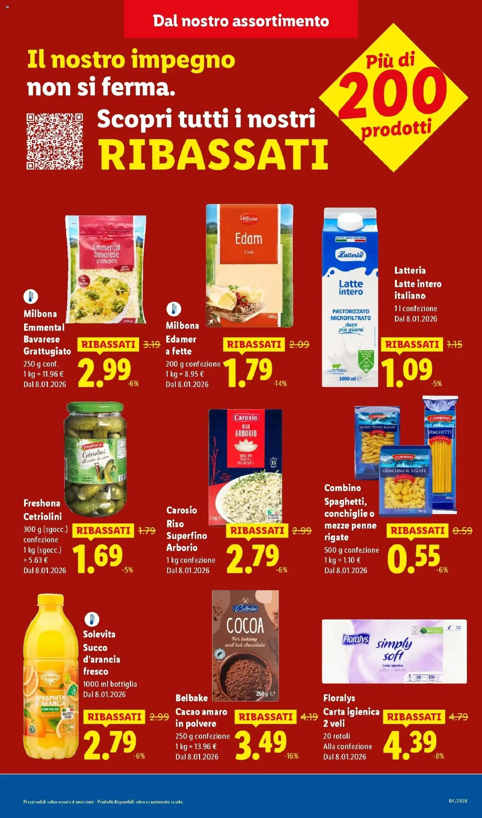 Volantino Lidl del 19.01.2026 | Pagina: 11 | Prodotti: Succo, Riso, Latte, Cacao