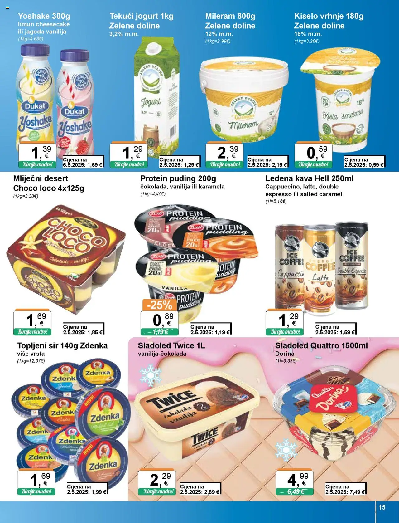 KTC katalog | vrijedi od 11.09.2025 | Stranica: 15 | Proizvodi: Jogurt, Sladoled, Ledena kava, Karamela