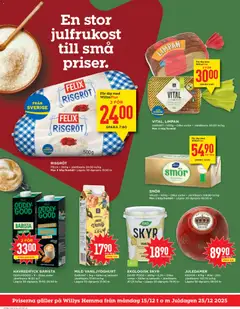 HAVREDRYCK BARISTA, ODDLYGOOD 1l Olika sorter Jämförpris 16:50 kr/l Lägsta 30-dgrspris 19:90-24:90 kr - Förhandsvisning av reklamblad från butik Willys aktuell från 15.12.2025 | Sida: 2