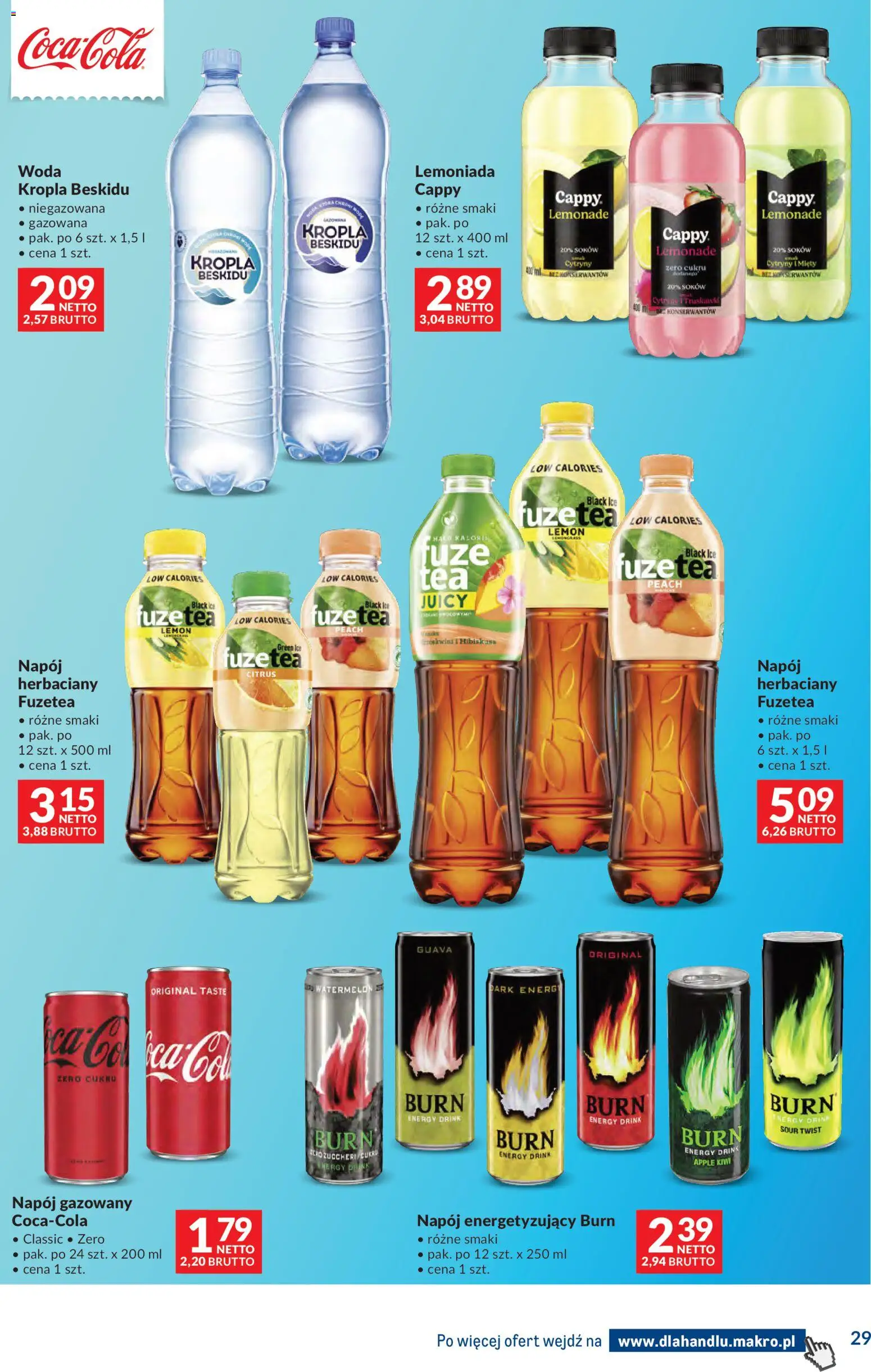 Makro gazetka - Dystrybucja do sklepów od 28.04.2026 | Strona: 29 | Produkty: Cytryny, Kiwi, Woda