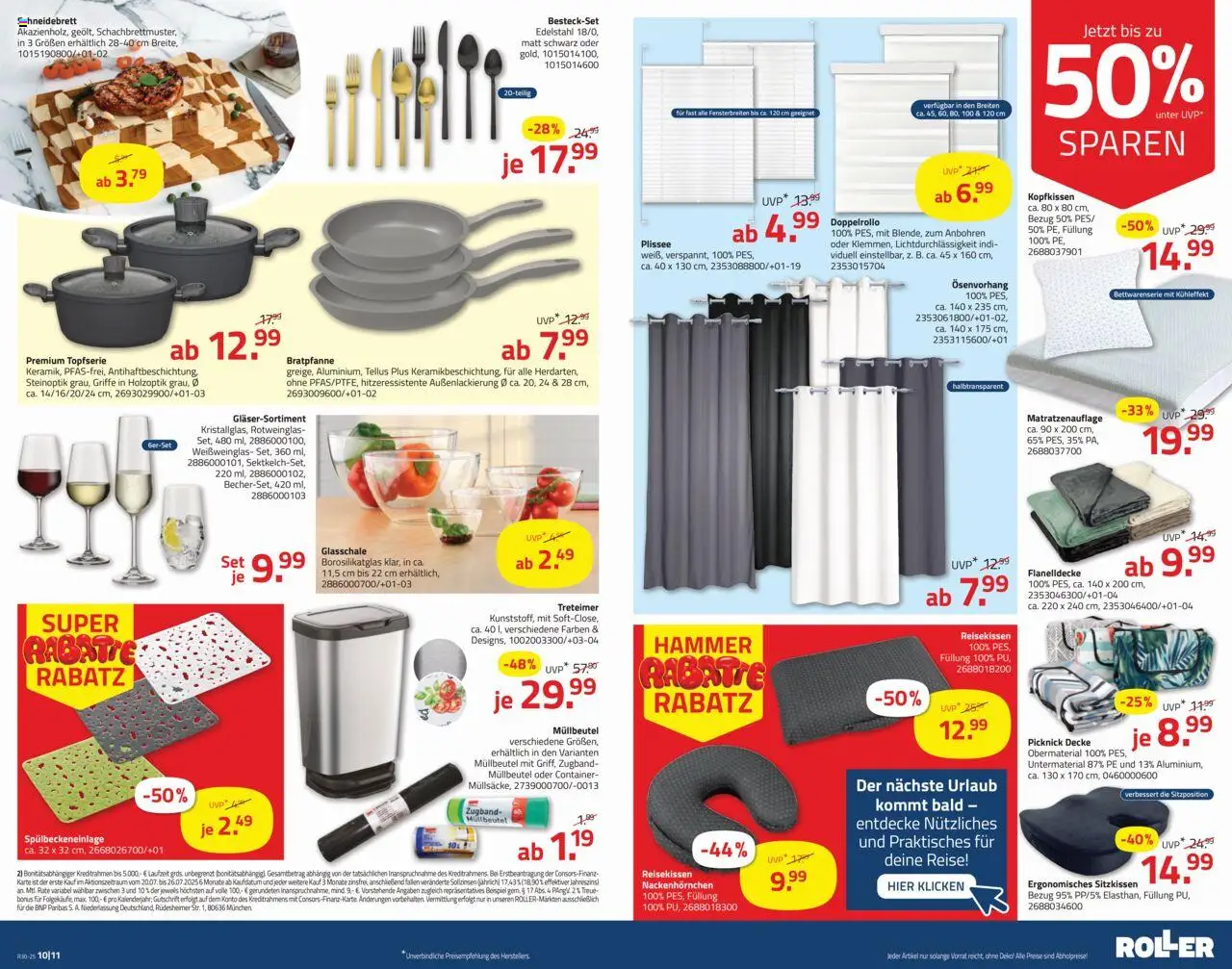 Roller Prospekt 	 - gültig ab dem 20.07.2025 | Seite: 8 | Produkte: Decke, Kopfkissen