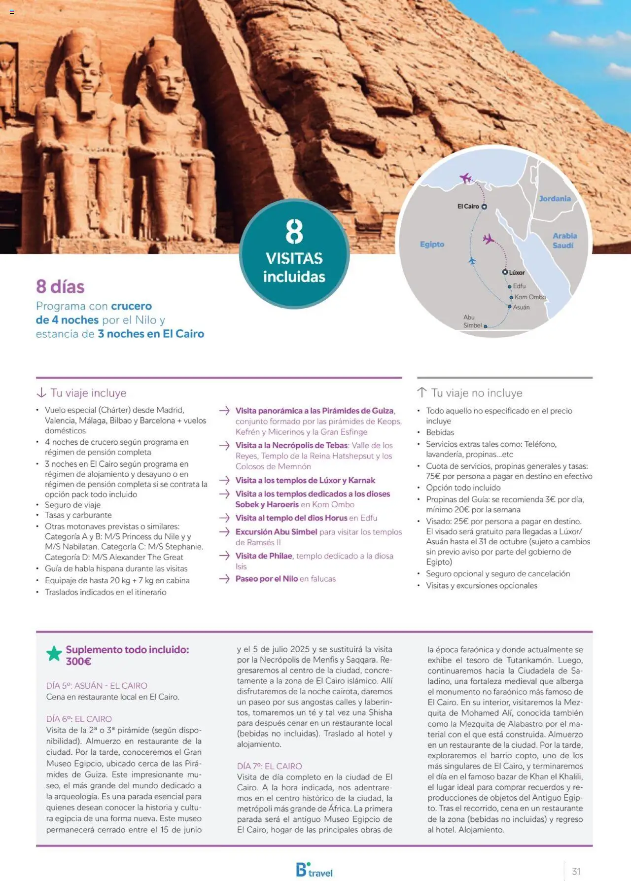 B the travel brand Egipto │ válido desde el 01.07.2025 | Página: 31