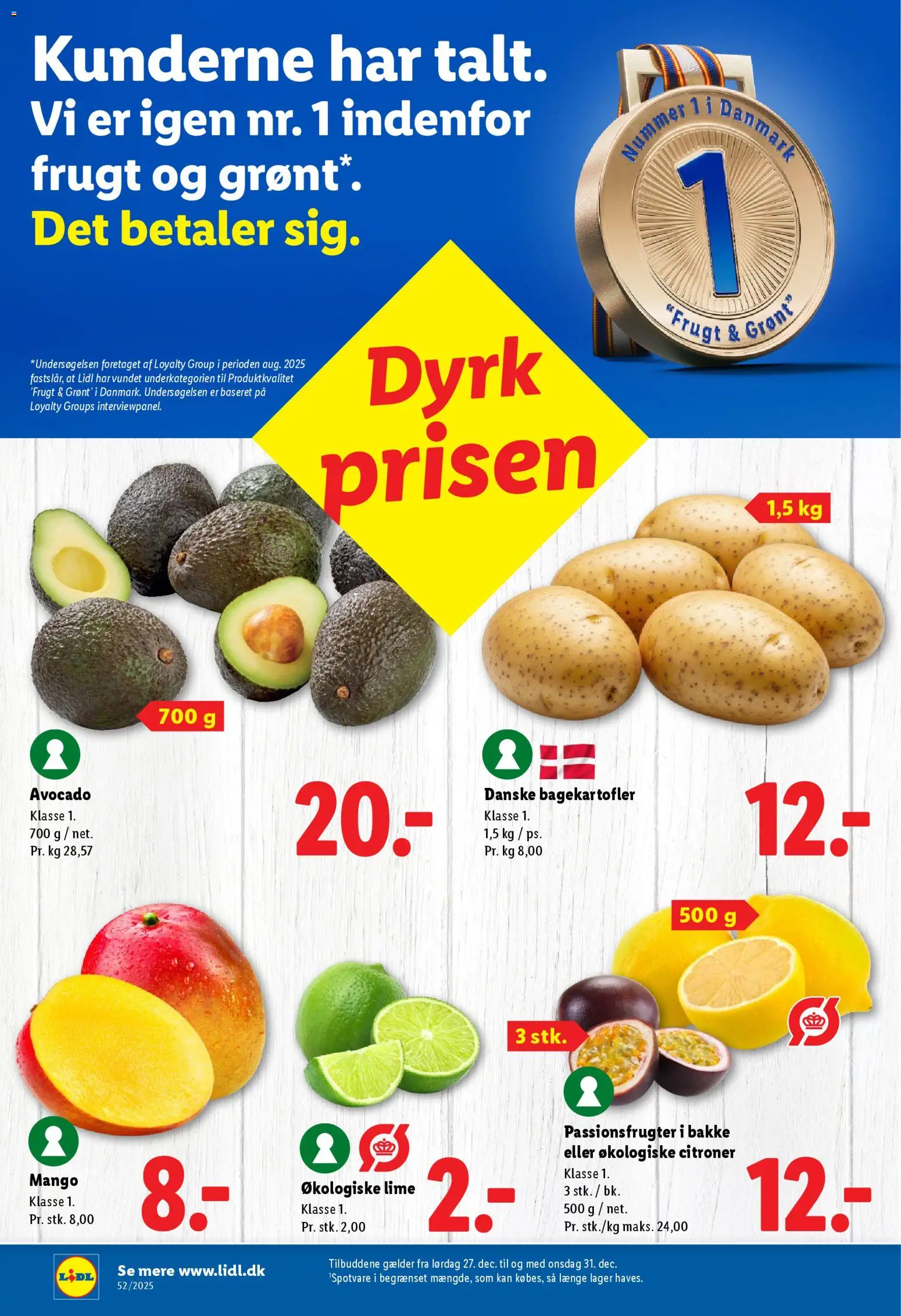 Lidl tilbudsavis – gyldig fra 27.12.2025 | Side: 3 | Produkter: Mango, Citroner, Lime, Avocado