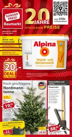 Sonderpreis Baumarkt Prospekt 	 ab 29.11.2025 gültig