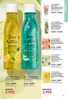 Oriflame-mainoslehti voimassa 01.04.2026 alkaen | Sivu: 125 | Tuotteet: Shampoo, Hoitoaine, Hiusnaamio