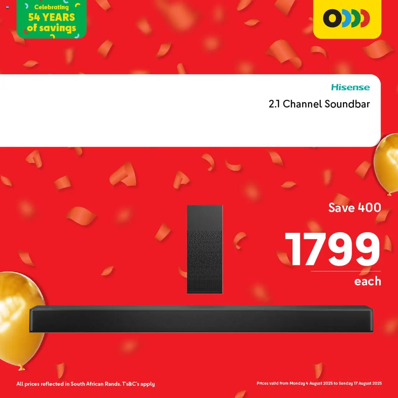 Makro Birthday Deals Tech │ valid from 04.08.2025 | Page: 7 | Products: Soundbar